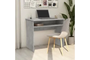 Bureau Gris béton 90x50x74 cm Aggloméré
