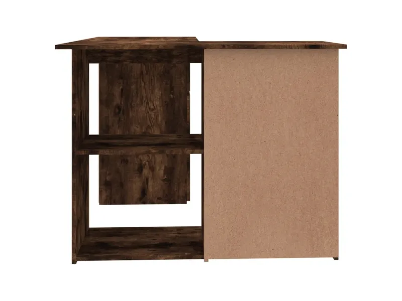 Bureau d'angle Chêne fumé 145x100x76 cm 