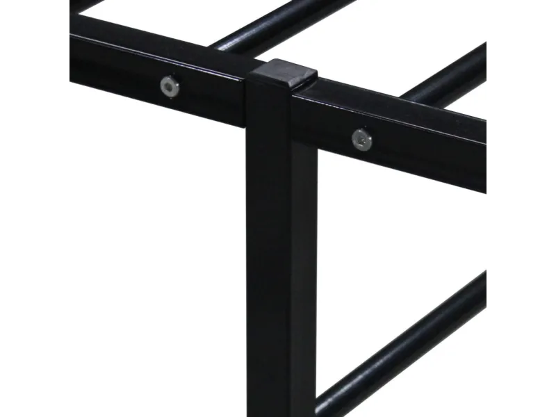 Lit Noir Métal 140x200 cm