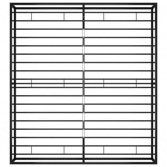 Lit Noir Métal 140x200 cm