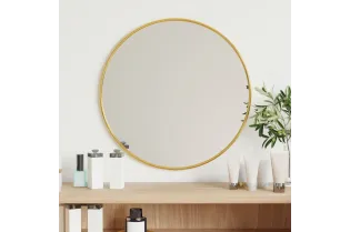 Miroir mural Doré Ø 40 cm Rond