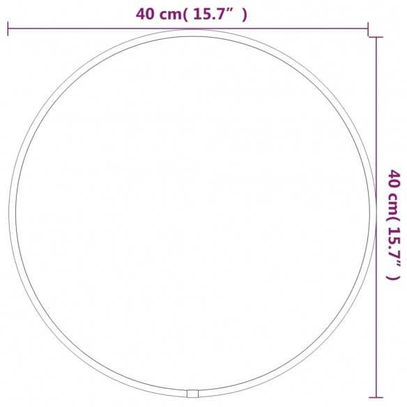 Miroir mural Doré Ø 40 cm Rond