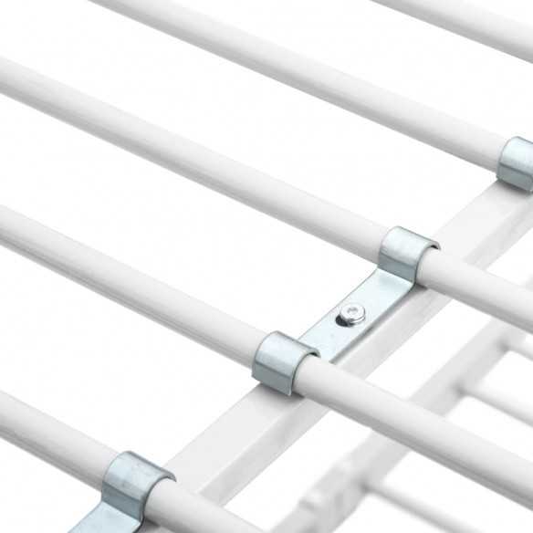 Lit superposé Blanc Métal 140x200 cm/90x200 cm