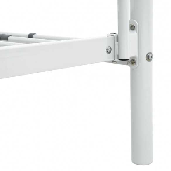 Lit superposé Blanc Métal 140x200 cm/90x200 cm