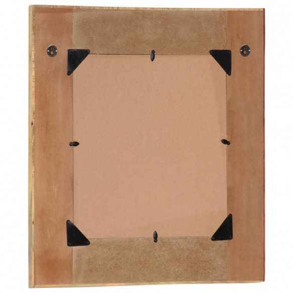 Miroir mural Bois de récupération massif 60 x 60 cm