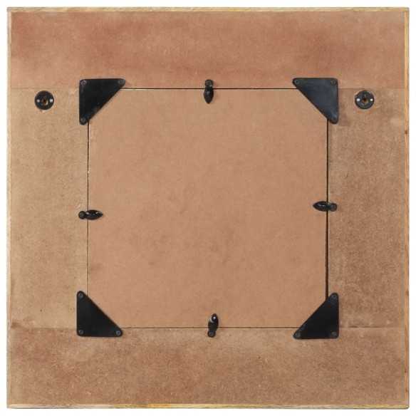 Miroir mural Bois de récupération massif 60 x 60 cm