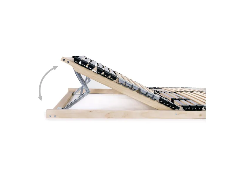 Sommiers à lattes 2 pcs avec 42 lattes 7 zones 90x200 cm