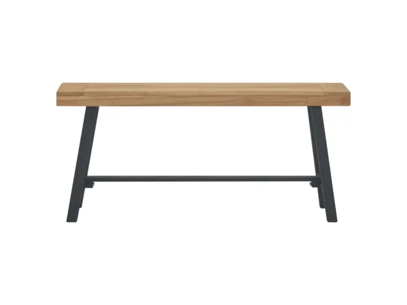 Banc 110 cm Bois massif de teck