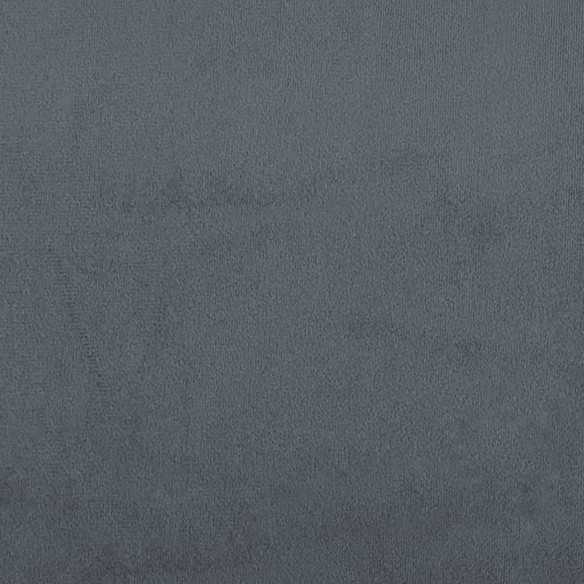 Canapé-lit avec accoudoirs gris foncé velours