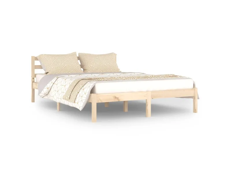 Lit Bois de pin massif 140x200 cm