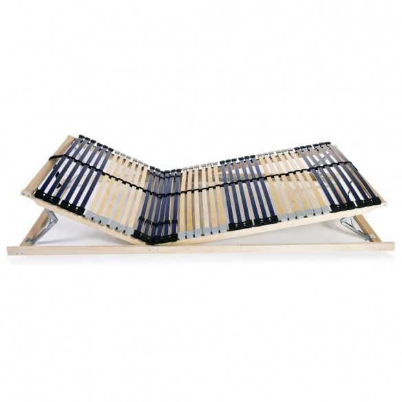 Sommier à lattes avec 42 lattes 7 zones 140 x 200 cm