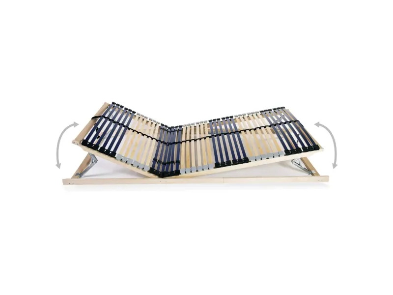 Sommier à lattes avec 42 lattes 7 zones 140 x 200 cm