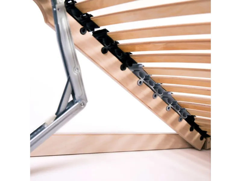 Sommier à lattes avec 42 lattes 7 zones 140 x 200 cm