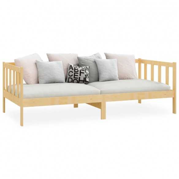 Lit Bois de pin massif 90x200 cm