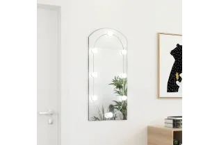 Miroir avec éclairage LED 90x45 cm Verre Arche