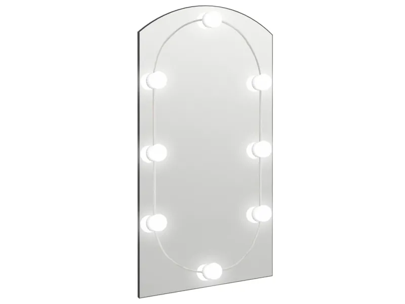 Miroir avec éclairage LED 90x45 cm Verre Arche