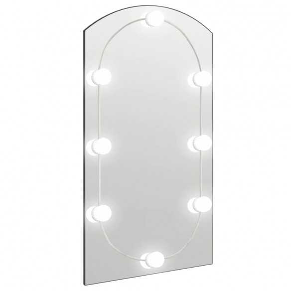 Miroir avec éclairage LED 90x45 cm Verre Arche