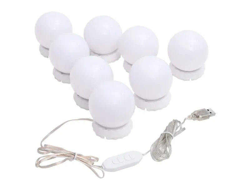 Miroir avec éclairage LED 90x45 cm Verre Arche