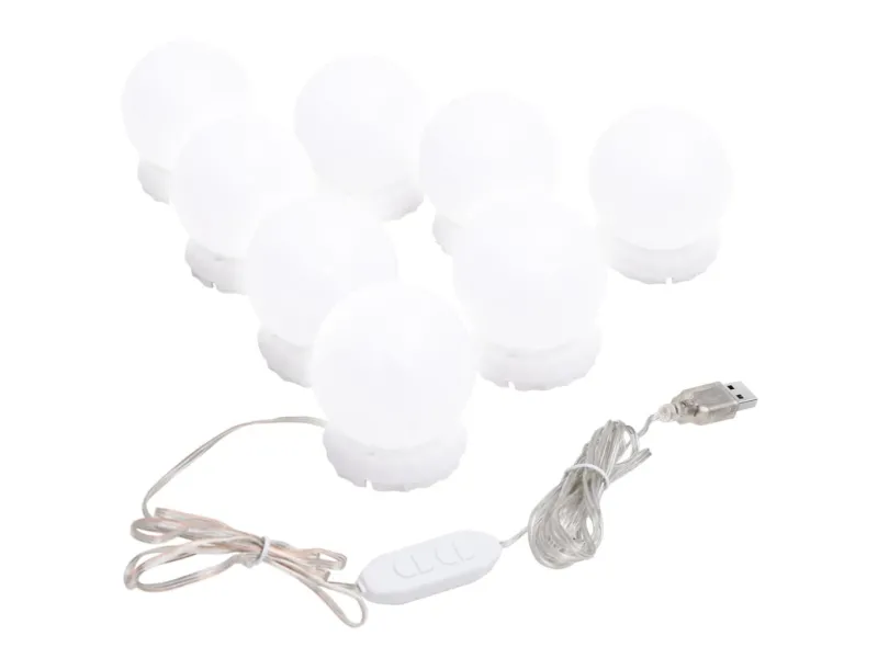 Miroir avec éclairage LED 90x45 cm Verre Arche