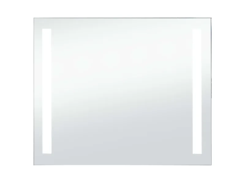 Miroir mural à LED pour salle de bains 80x60 cm