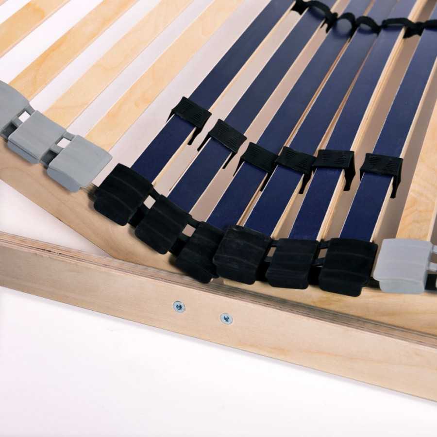 Sommier à lattes avec 42 lattes 7 zones 70 x 200 cm