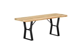 Banc 110 cm Bois de manguier massif