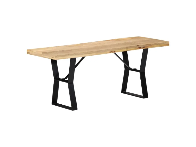 Banc 110 cm Bois de manguier massif