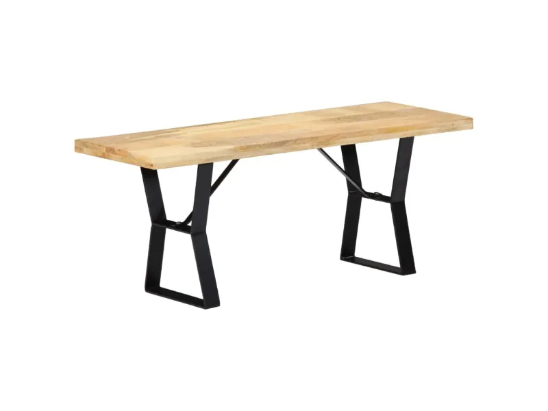Banc 110 cm Bois de manguier massif