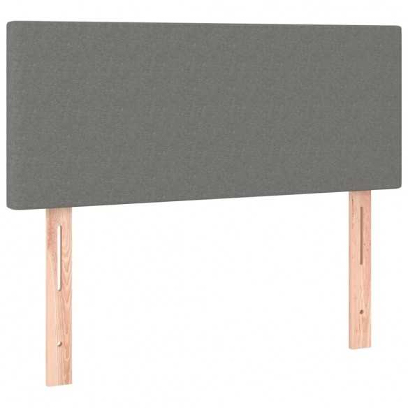 Tête de lit Gris foncé 90x5x78/88 cm Tissu