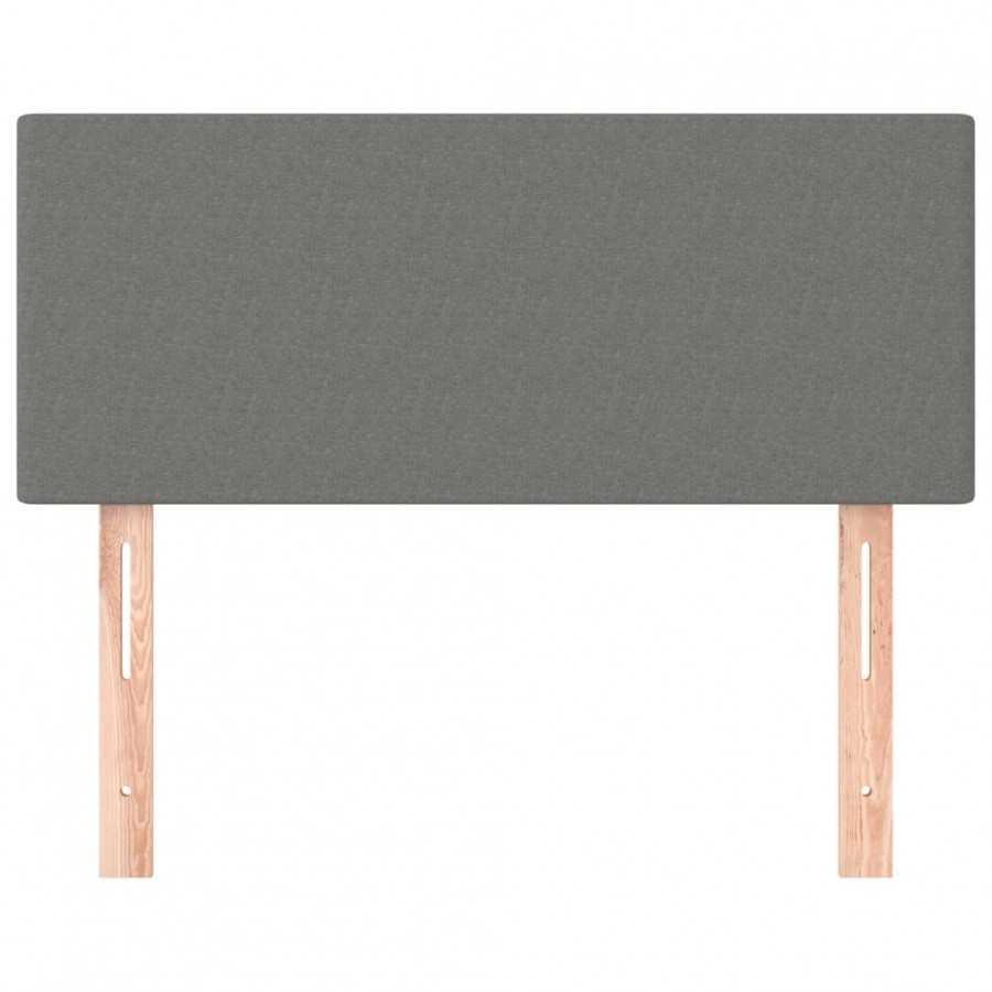 Tête de lit Gris foncé 90x5x78/88 cm Tissu