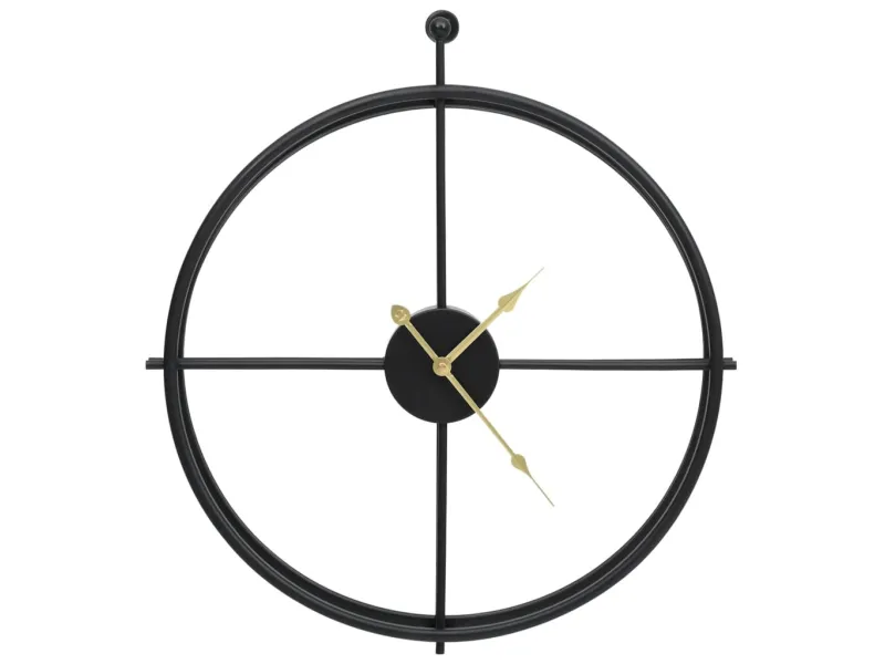 Horloge murale Noir 52 cm Fer