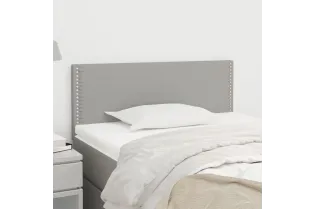 Tête de lit Gris clair 100x5x78/88 cm Tissu