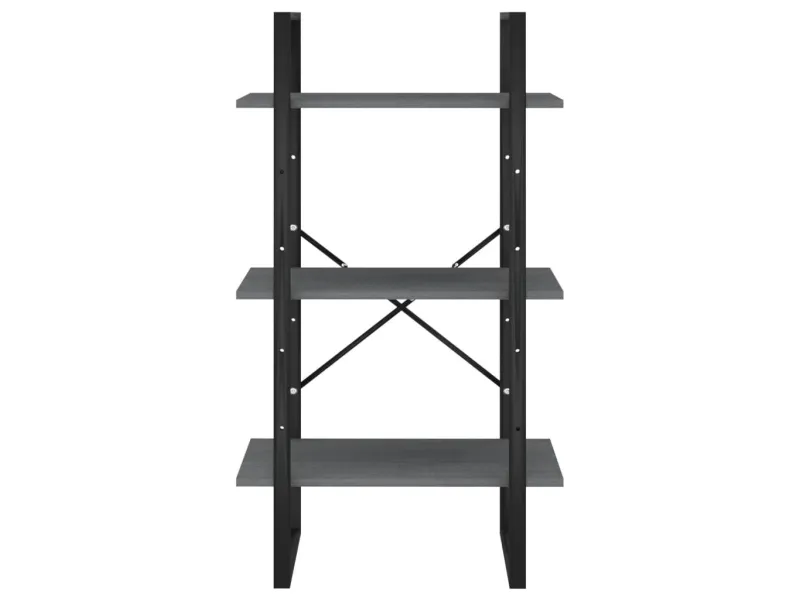 Étagère de rangement Gris 60x30x105 cm Bois de pin massif