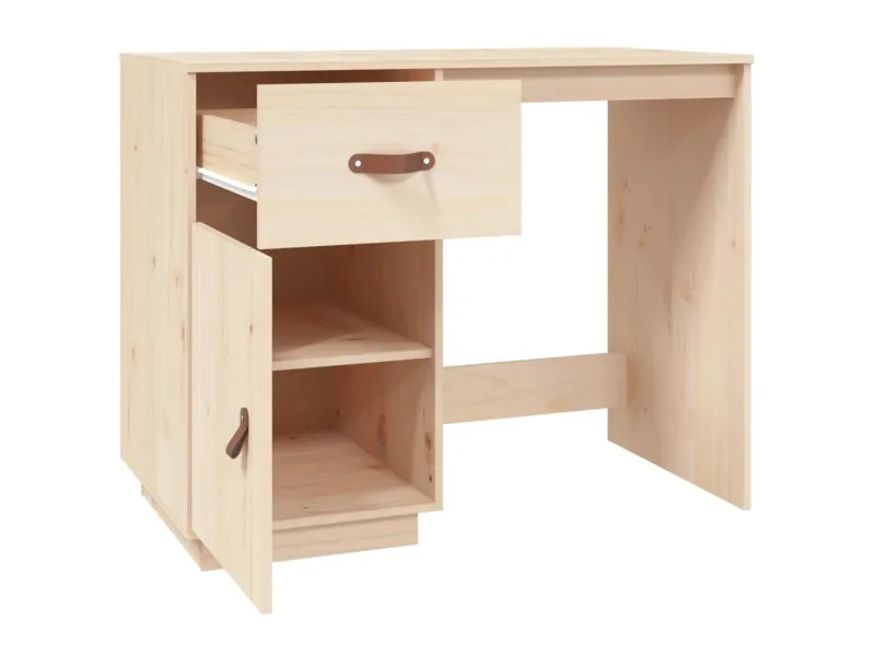 Bureau 95x50x75 cm Bois massif de pin