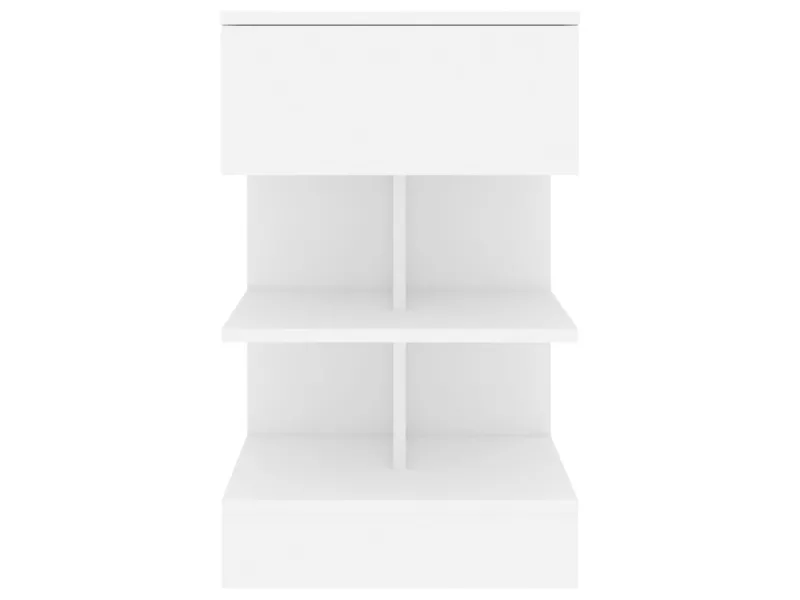 Table de chevet Blanc 40x35x65 cm Aggloméré