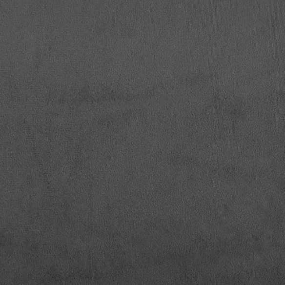 Canapé-lit à 2 places avec deux oreillers Gris foncé Velours