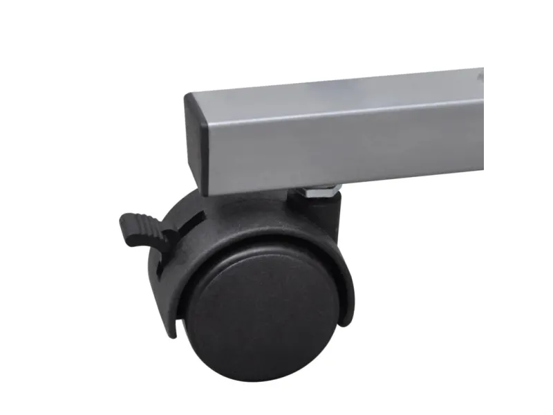 Bureau d'ordinateur compact avec plateau à clavier Noir