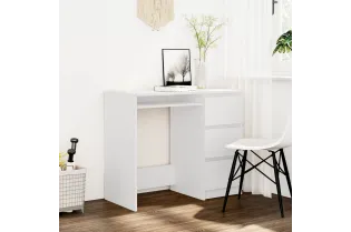 Bureau Blanc 90x45x76 cm Aggloméré