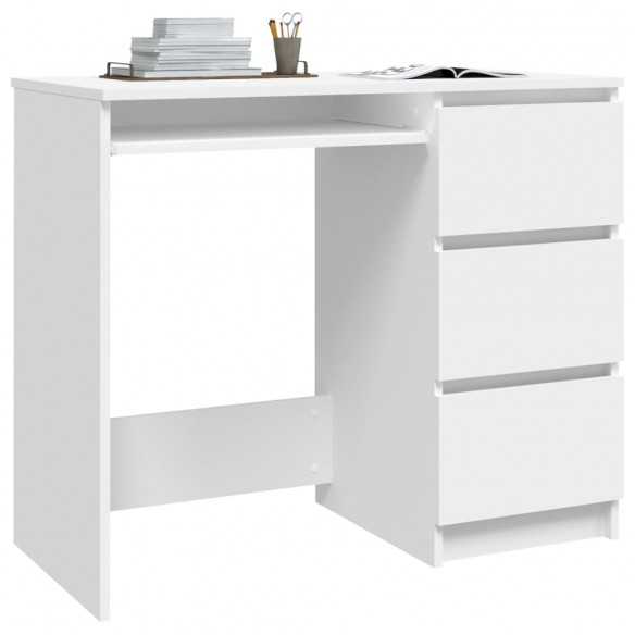 Bureau Blanc 90x45x76 cm Aggloméré