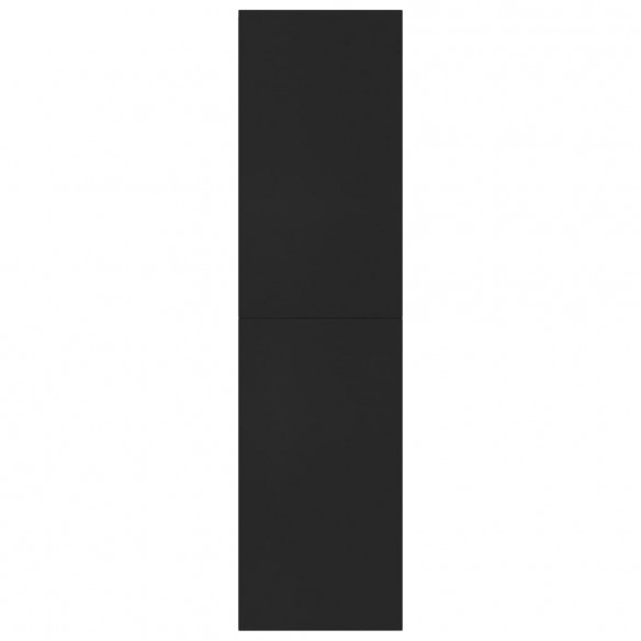 Bibliothèque/Séparateur de pièce Noir 155x24x160 cm Aggloméré