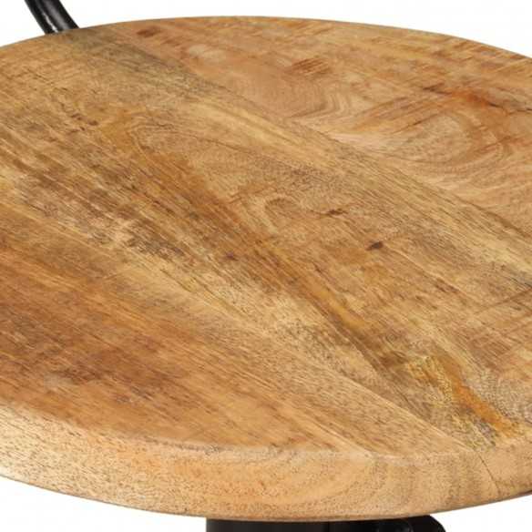 Tabourets de bar lot de 2 bois massif de manguier