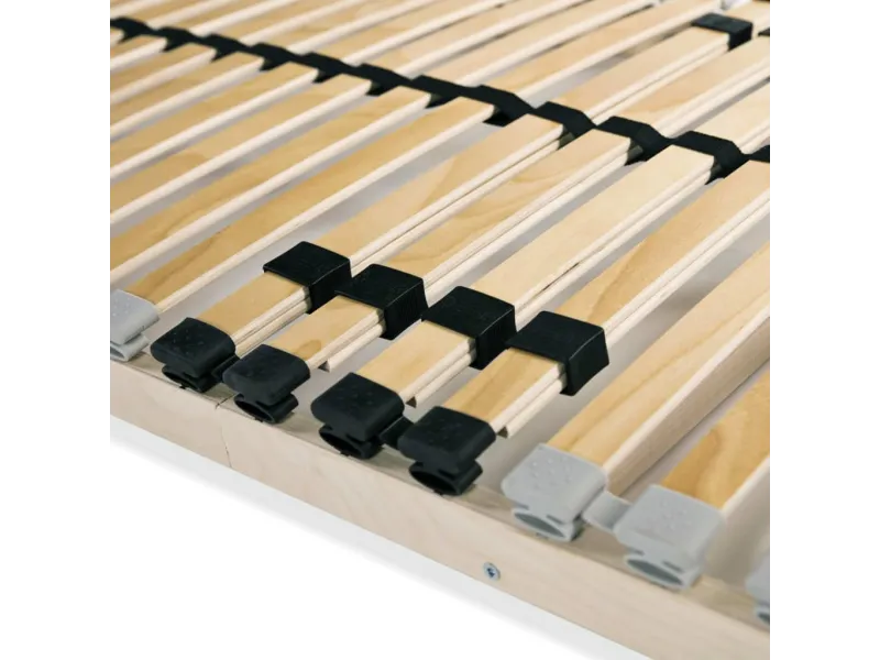 Sommiers à lattes 2 pcs avec 28 lattes 7 zones 80x200 cm