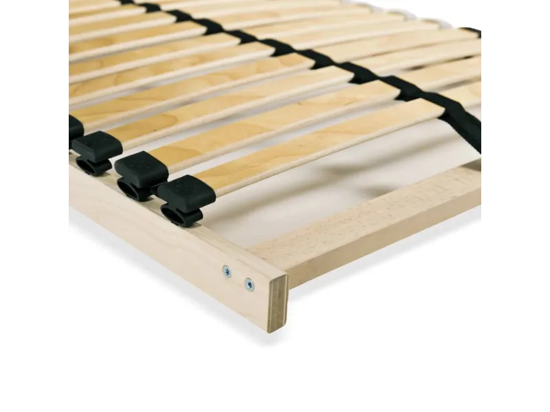 Sommiers à lattes 2 pcs avec 28 lattes 7 zones 80x200 cm