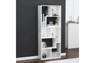 Bibliothèque Blanc 67x24x161 cm