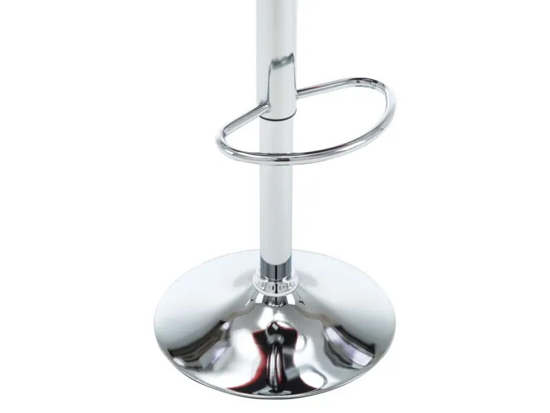 Tabourets de bar lot de 2 noir similicuir