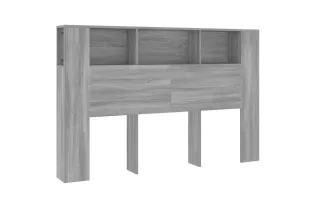 Armoire de tête de lit Sonoma gris 160x18,5x104,5 cm 2