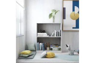 Bibliothèque Gris béton 60x24x74,5 cm