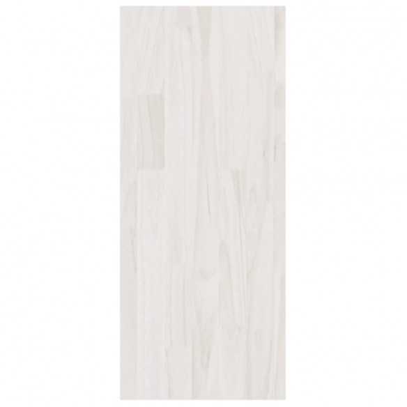 Bibliothèque/Séparateur de pièce Blanc 100x30x71,5cm Pin massif