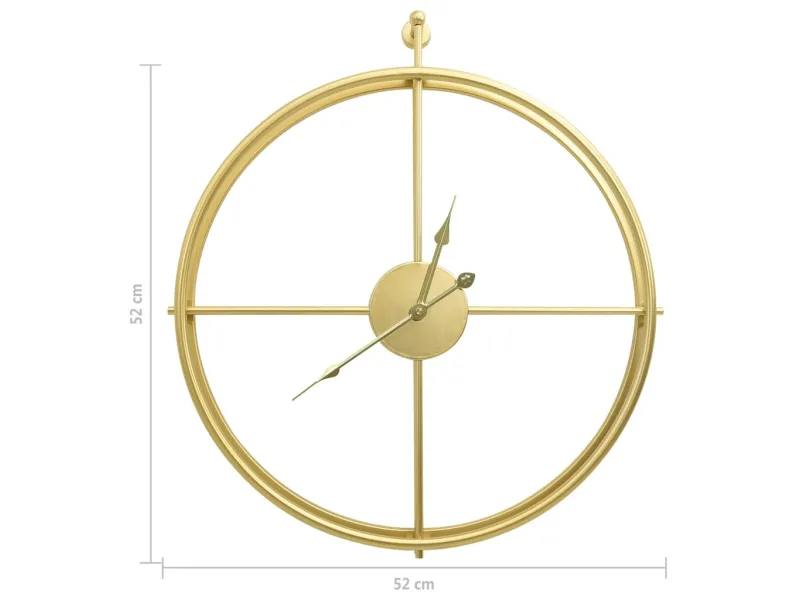 Horloge murale Doré 52 cm Fer