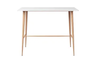 Table de bar Blanc 120x60x105 cm 2